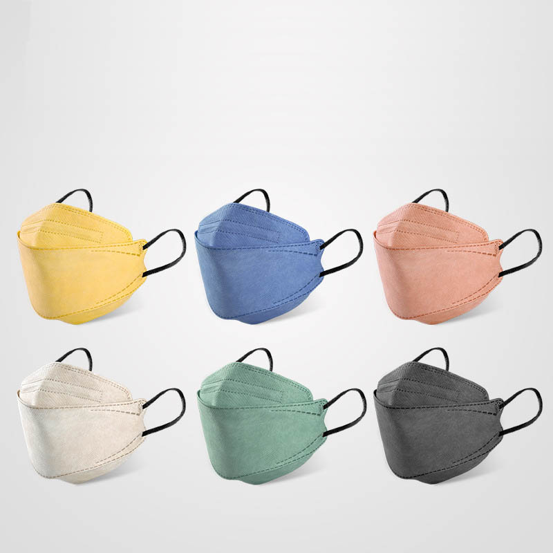 

Disposable KN95 Face Mask Dust-proof Protection Non-woven Fabric Men Women Black White Yellow Red ear hook Masks