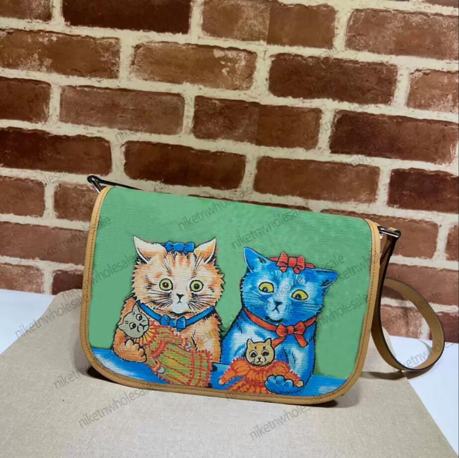

Neo Vintage Cat Shoulder Messenger Bags Men Women Lady Bags Genuine Leather Crossbody Handbags Purses Bag