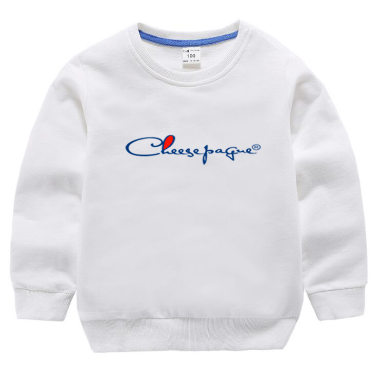 100% Cotton Children's Oversized Sweatshirt 2022 Autumn New Retro Boys And Girls Round Neck Long Sleeve Casual Sweaters-image-772588186