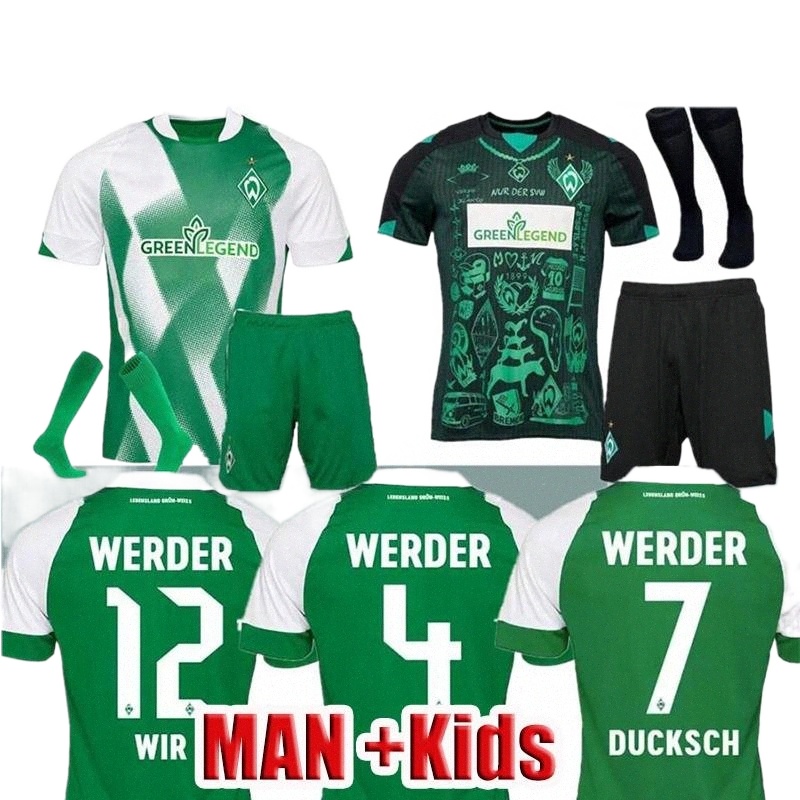 

22 23 Werder Bremen SPECIAL SOCCER JERSEY Marvin Ducksch Leonardo Bittencourt BLACK GREEN 21 22 23 FRIEDL PIEPER FOOTBALL SHIRTS TOP THAILAND QUALITY