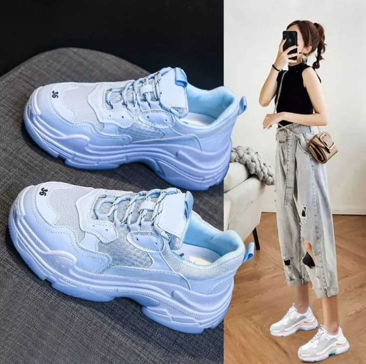 

2022 Top Quality Triple S Mens Womens Casual Shoes platform sneakers Colorful White Black Blue Low Make Old Combination Sports Size Independent sole Size 35-45, Air-x1