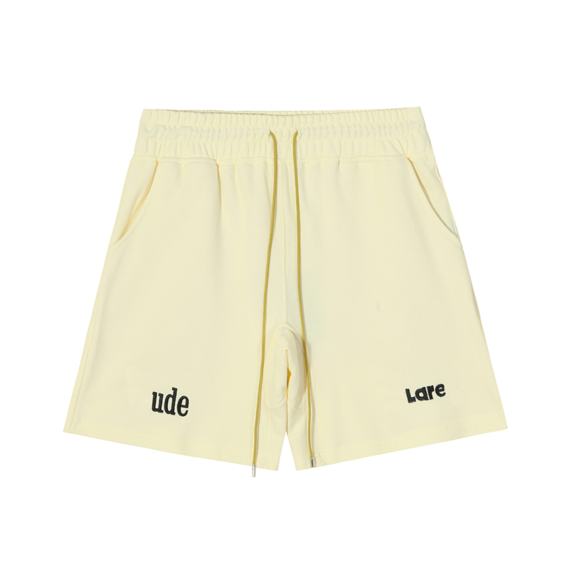 

2022 Spring Summer Europe USA Logo Embroidery Shorts Women Men skateboard High quality Cotton Running Middle Pants Jogging Short Sweatpants, Apricot
