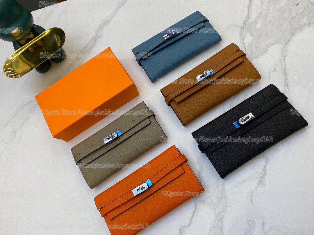 

2022 New 3A Bags Quality Kerry Classic Wallet Epsom Calfskin Leather Purse For Women with Dust Bag Luxury Designer Clutch Wallet
