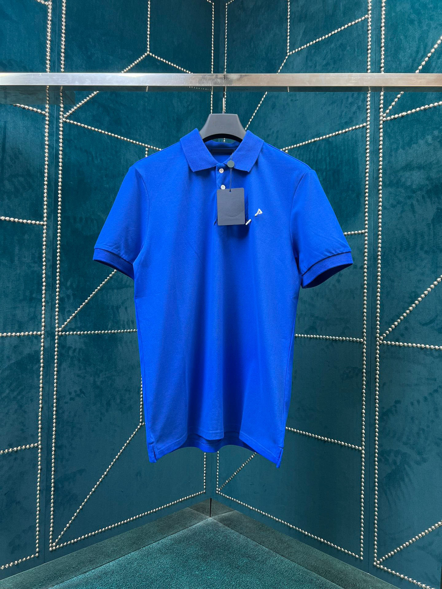 

Men's T-Shirts Round neck embroidered and printed polar style summer wear with street pure cotton 3t, 21