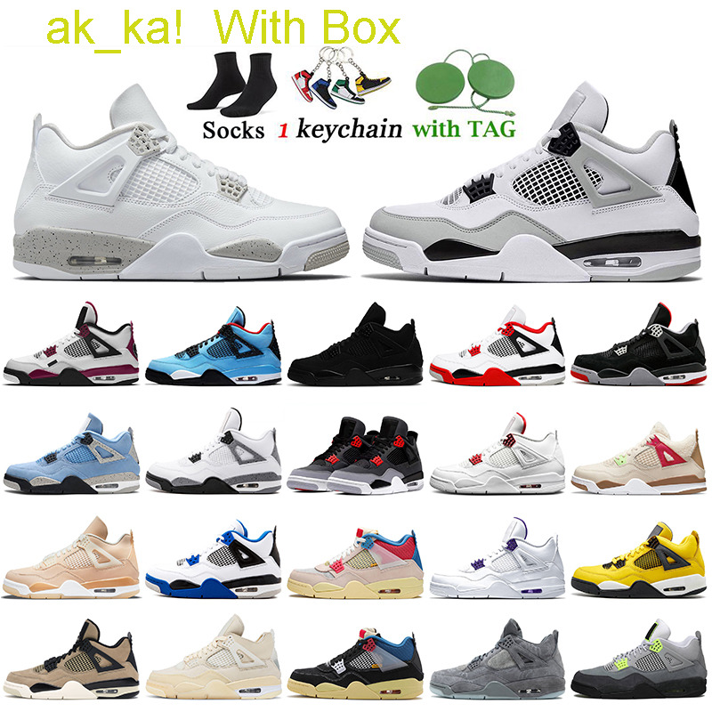 

Free Box 12days get shoes - Jumpman 4 4s Basketball Shoes Women Mens Trainers White Oreo Military Black Cat Sail Wild Things Infrared Shimmer University Blue Fire Red, C29 taupe haze 40-47