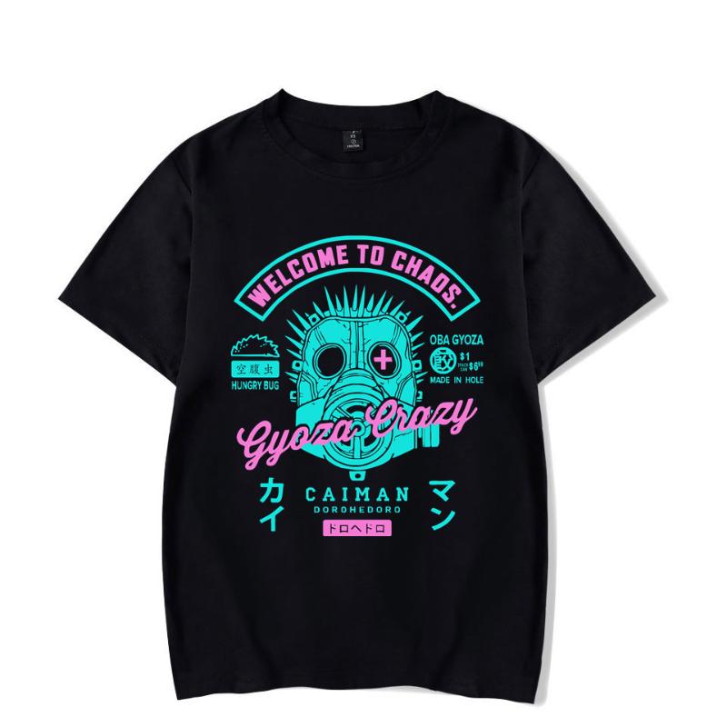 

Men's T-Shirts Anime Dorohedoro Cosplay T-shirt Casual Men Women Short-sleeve Gyoza Crazy Logo Cotton T-ShirtMen's, Tx03
