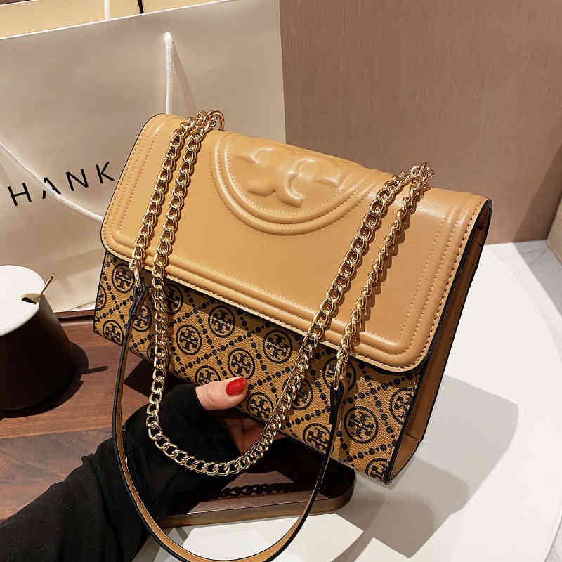 2022 trendy bags Bag female new light luxury tide large capacity solid color simple diagonal cross bag Ling lattice embroidery line commuter out