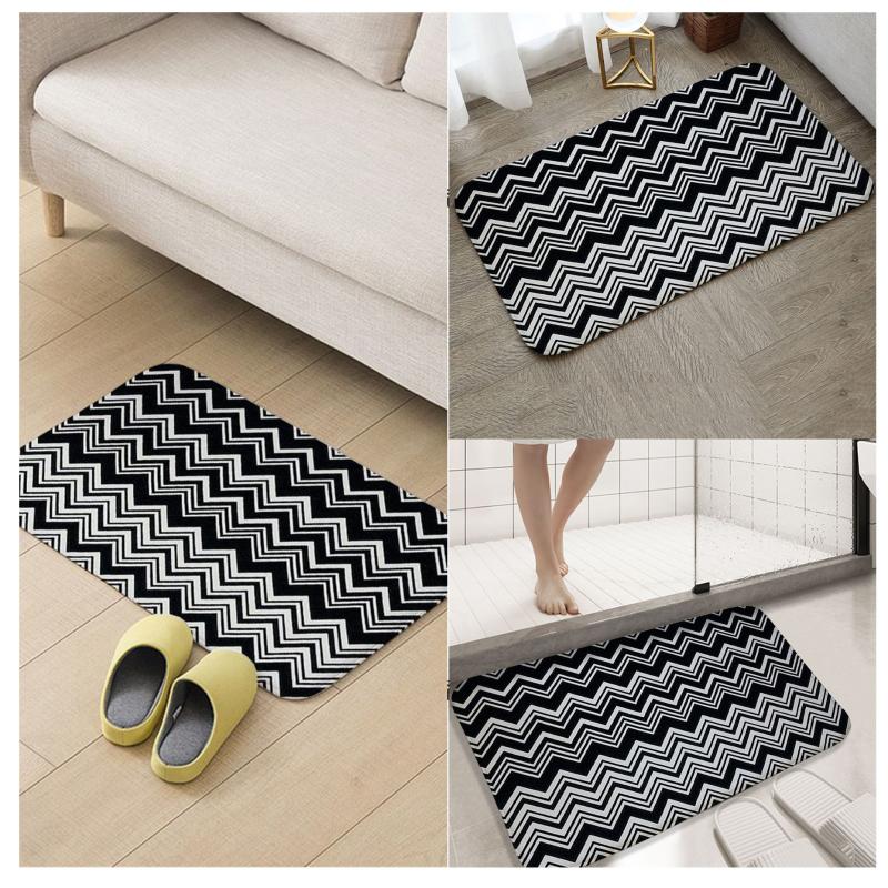 

Carpets Missoni Home Zigzag Mat Camper Carpet Bathroom Entrance Doormat Bath Indoor Floor Rugs Absorbent Anti-slip Kitchen Rug, A1