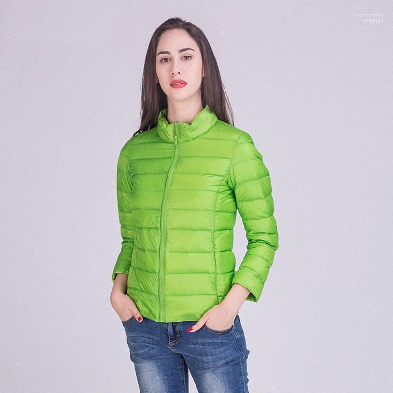 

Winter Women Coats 90% White Duck Down Jacket Ultra Light Ladies Warm Slim Zipper Parka Coat Female Outwear Spring Autumn1 Kare22, Black