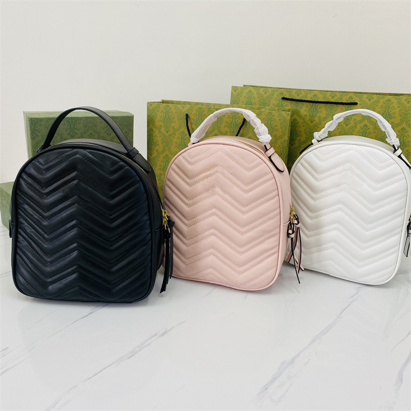 

Fashion Designer Backpack Bags PU Leather Large Women Shoulder Bag Women's Handbag Mini Backpacks Lady Messenger, White