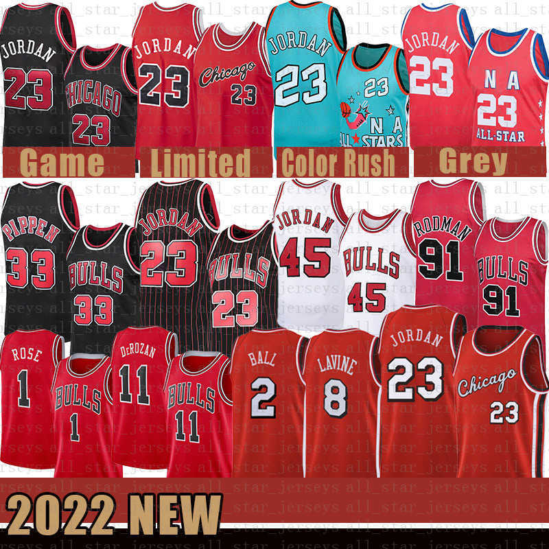 

23 Michael Basketball Jerseys Chicagos Bull Zach 8 LaVine Cheap Lonzo 2 Ball Mens Demar 11 DeRozan Youth Kids Derrick 1 Rose Vogue, Jersey