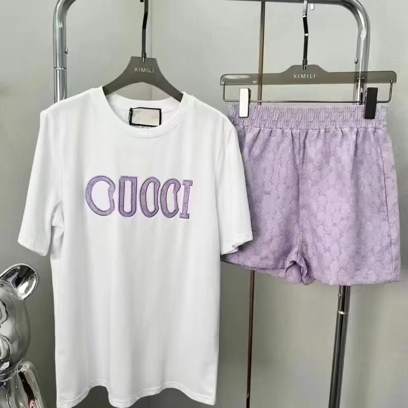 

2022 Luxury designer Women Two Piece Dress Set Short Sleeve Turn-down Collar Shirts High Waist Shorts New Club Splicing Casual 2 Pecs For Office t shirt party skirt G, C6 high quality