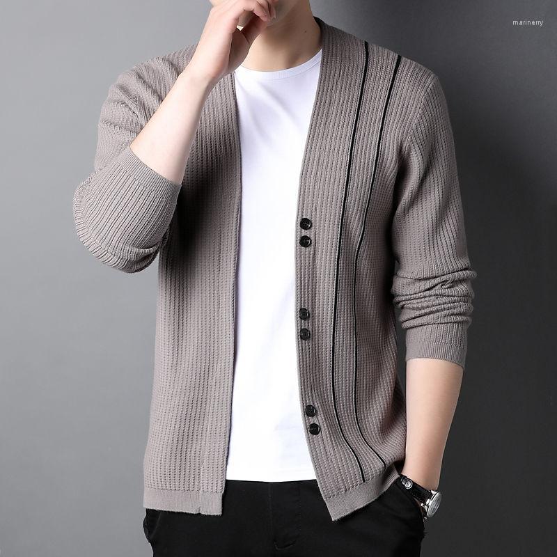 

Men' Sweaters Top Grade Autum Designer Fashion Knit Cardigans Sweater Male Casual Trendy Coats Jacket Men Clothes S01Men' Men'sMen' Mari2, Black