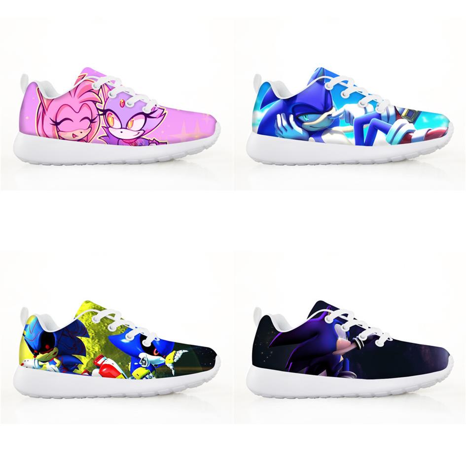 

NOISYDESIGNS Fashion Shoes For Kids Lightweight Mesh Children Sneakers Girls Boys Sonic The hedgehog Printed Sports Running Shoe J324V, Lmzy5538bn