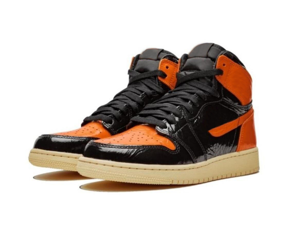 

New Shattered 3.0 Black Orange Toe Mens 1 1s Shattered Backboard Basketball shoes Men Sports Fashion Designer Outdoor, Customize