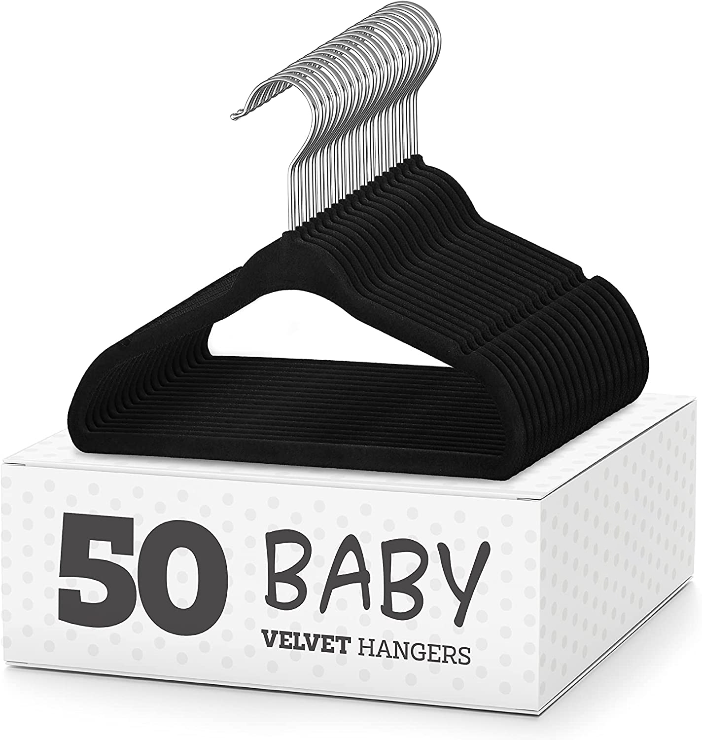 

Premium Kids Velvet Hangers 11 Inch Ultra Slim Space Saving Children Hanger