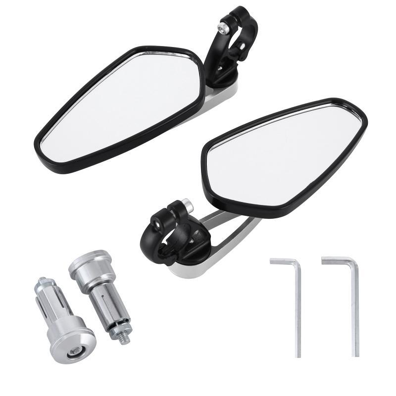 

Motorcycle Mirrors Left & Right Universal 7/8" 22mm Bar End Rearview Side 2004-301 Red Black Gold SilverMotorcycle