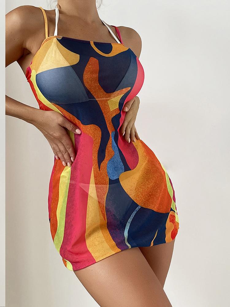 

Women' Swimwear All Over Print Cover Up DressWomen, Mixed color