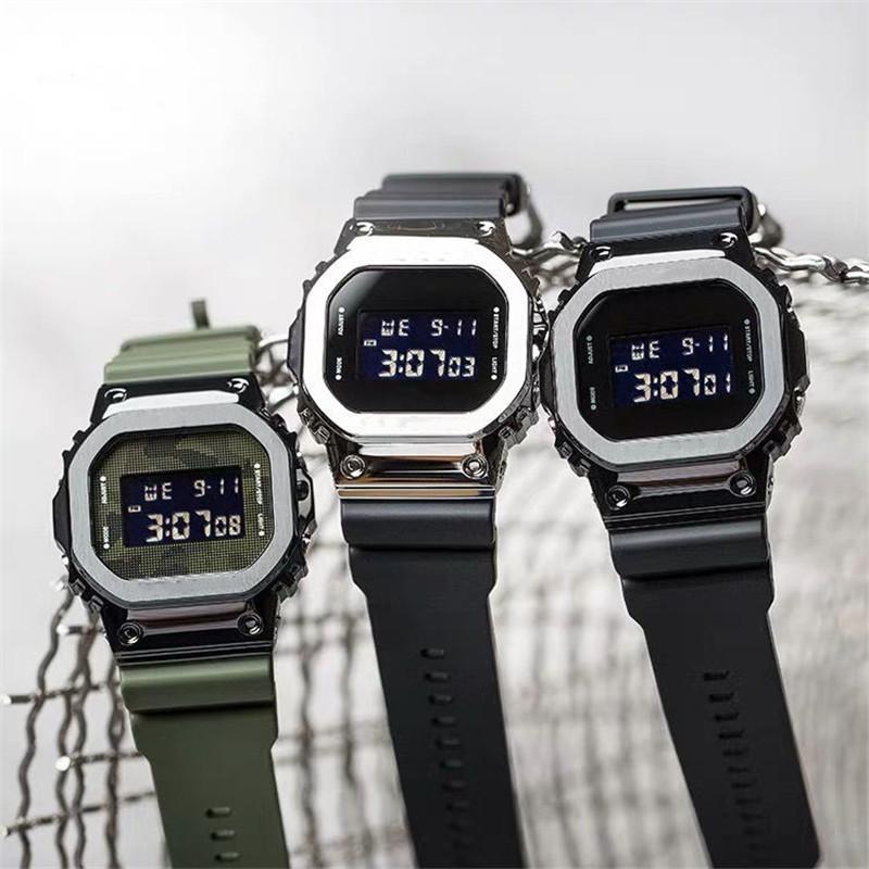 

DW-5600 Sports Quartz Digital Men's Watch Full Function LED Cold Light Display Waterproof PU Square World Time