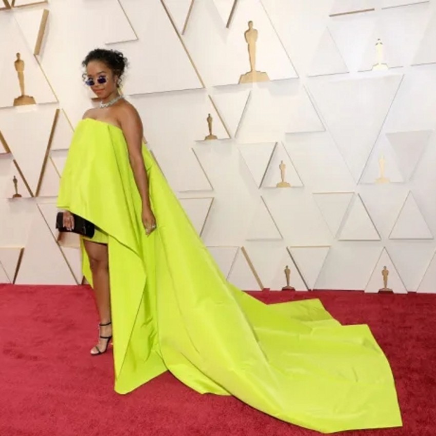 

Stunning Yellow High Low Celebrity Evening Dresses A Line Strapless Long Train Formal Oscars Red Carpet Gowns, Pink