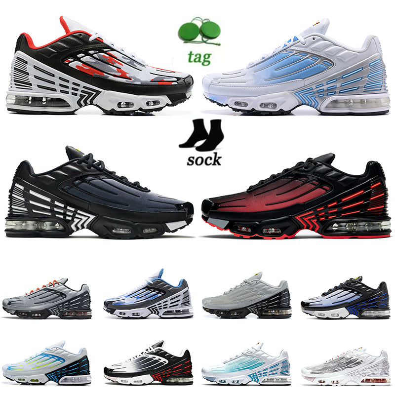 

high quality og tuned running shoes requin tn 3 maxs plus sneakers with socks tn3 tnplus triple black white volt hyper blue volt green fashion jogging trainers 36-46, B50 39-45
