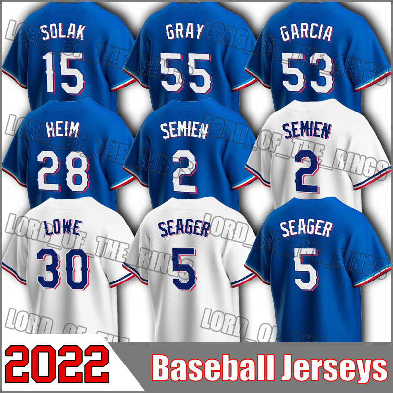 

5 Corey Seager Marcus Semien Jersey Baseball Garrett Richards Kole Calhoun Matt Moore Jerseys Spencer Patton Jon Gray Brad Miller Charlie Culberson Hearn, Man custom jersey (yqb)