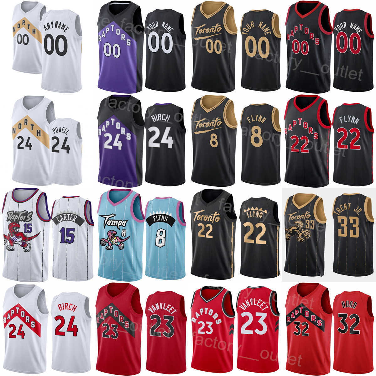 

Screen Printed Basketball Chris Boucher Jersey 25 Vince Carter 15 Tracy McGrady 1 Goran Dragic 7 Thaddeus Young 21 Khem Birch 24 Malachi Flynn 22 Custom Name Number, Red