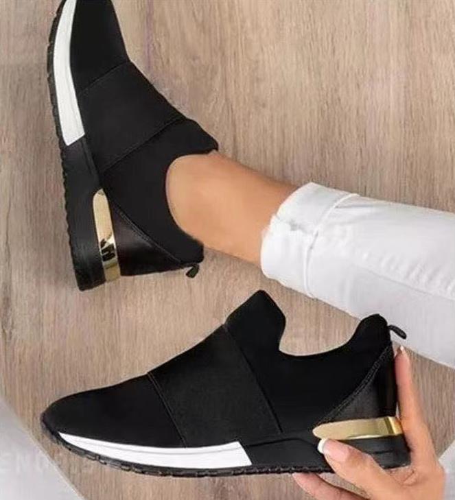 

2022 Breathable Mesh Sandals Casual Sports Shoes Platform Flats Light Wedge Sneakers Woman Vulcanize Shoes, Pink