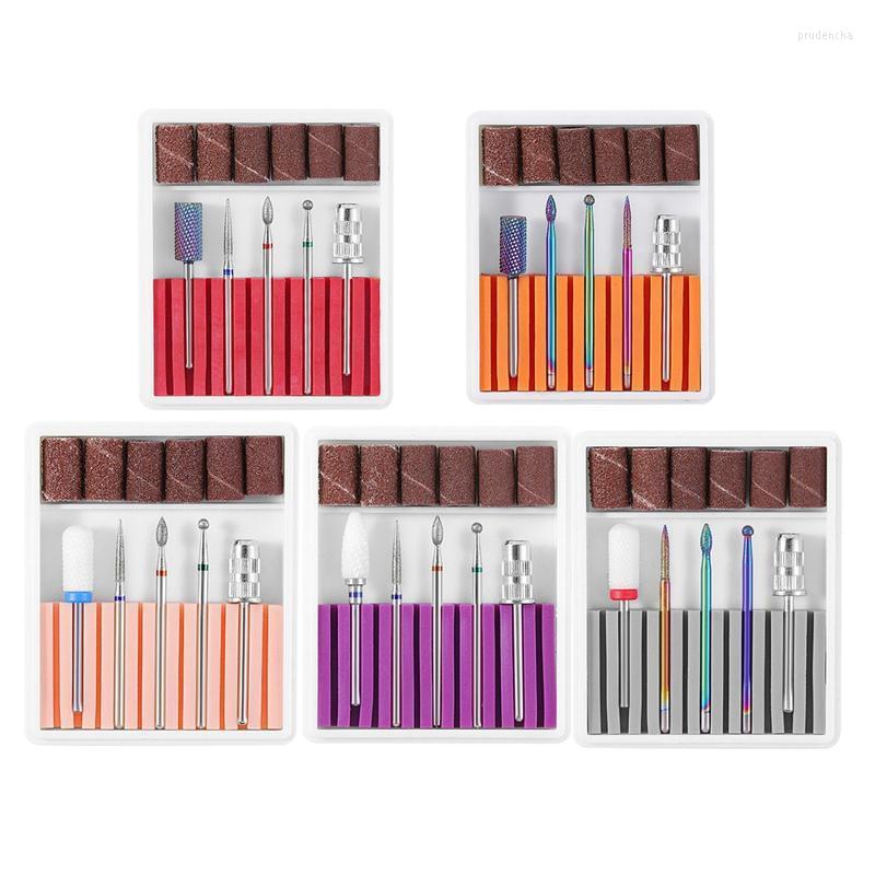 

Nail Art Equipment Drill Bits Set Tungsten - 5PCS Diamond Acrylic File Cuticle Bit Fine Grit Prud22