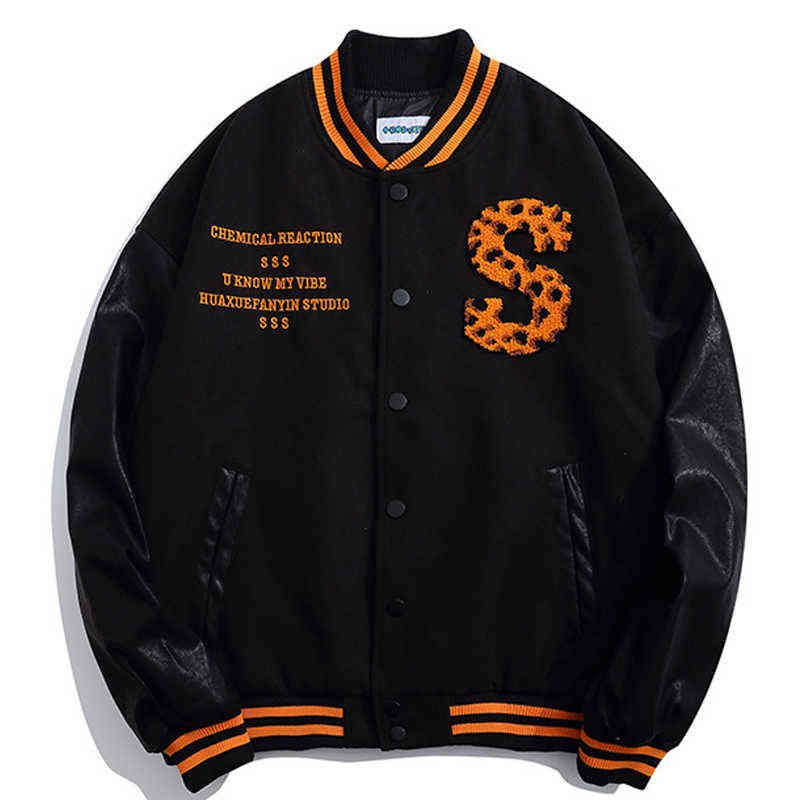 

Japanese Jackets Men Letter Embroidery Flocking Patchwork Baseball Coats Baggy Hip Hop Fashion Casual Unisex Outwear Streetwear T220728, Blue