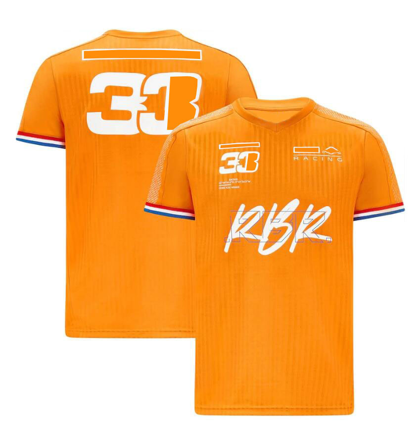 

2022 summer new F1 formula one racing suit round neck T-shirt