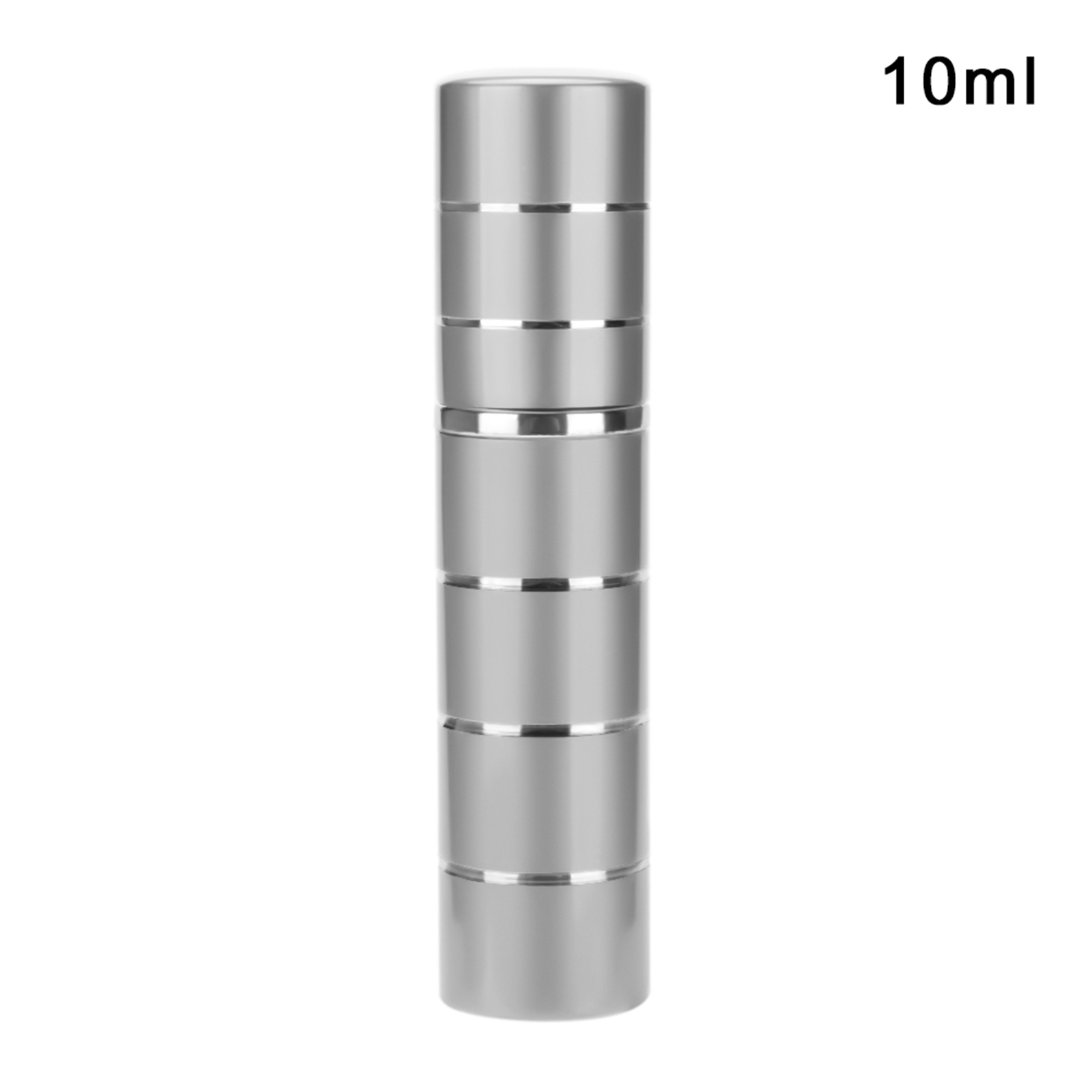

Silver 10ml Line Pattern Perfume Sub-bottling 1pc