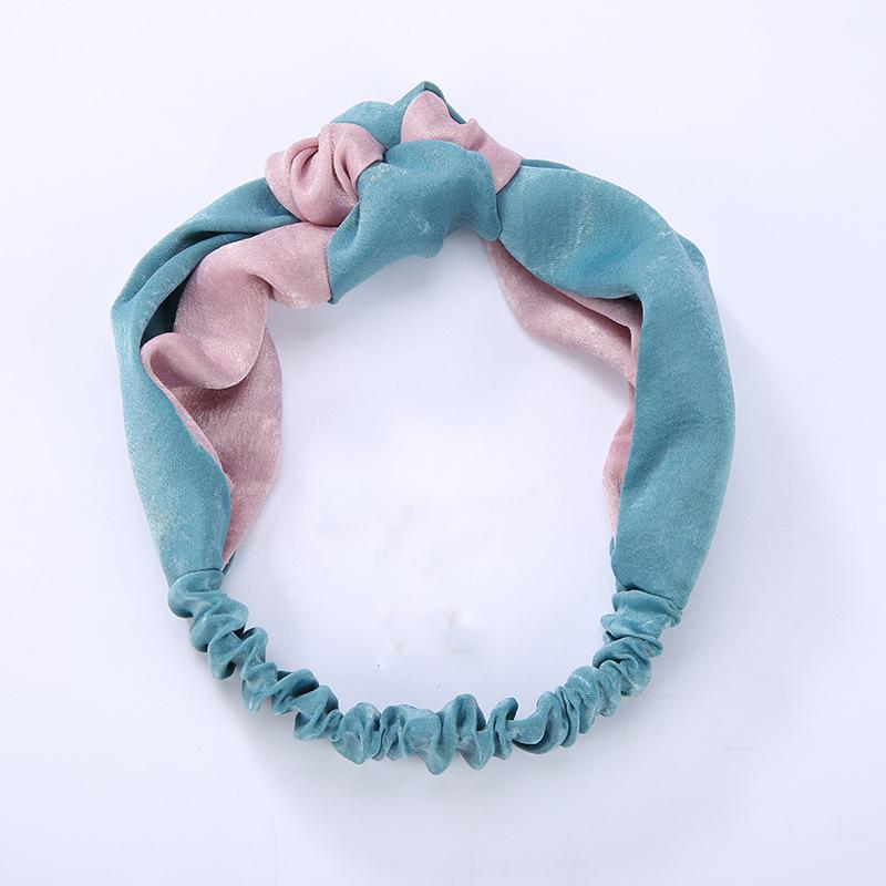 

Hair Clips & Barrettes Double Colors Flannel Cloth Collocation Knot Headbands Fashion Turban Hairwear For Women AccessoriesHair