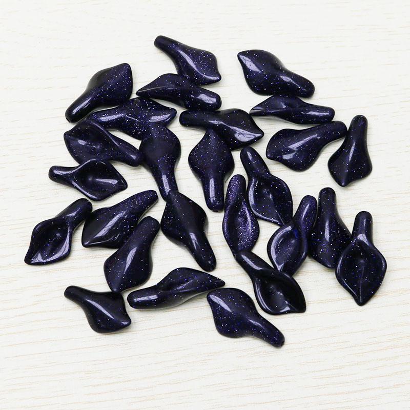 

Other Natural Blue Sand Stone Morning Glory Flower Loose Beads For DIY Jewelry Making Earring Pendants CharmsOther
