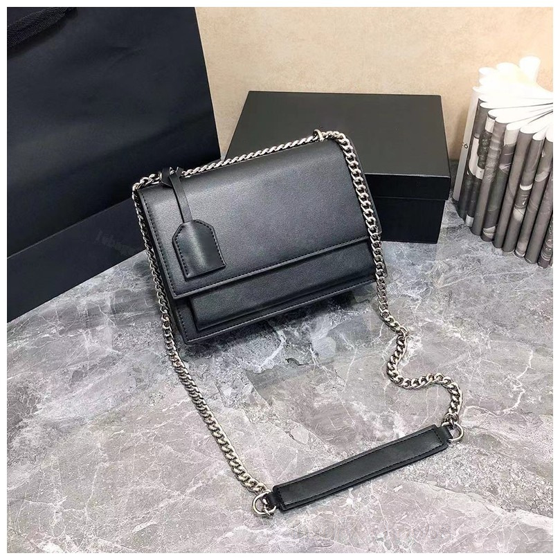 

Crossbody Luxury Designer Sunset Bag Claic Latest Color Women Shoulder Bags Chain Handbag Toothpick Pattern Leather Womens Handbags, 13