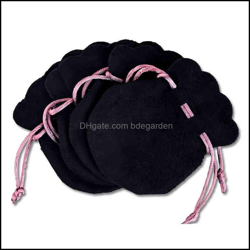 

Jewelry Pouches Bags Gpy Pink Ribbon Flannel Bag Pouch For Bead Charm Earrings Necklace Jewellery Organizer Packaging Jewel Bdegarden Dhsge