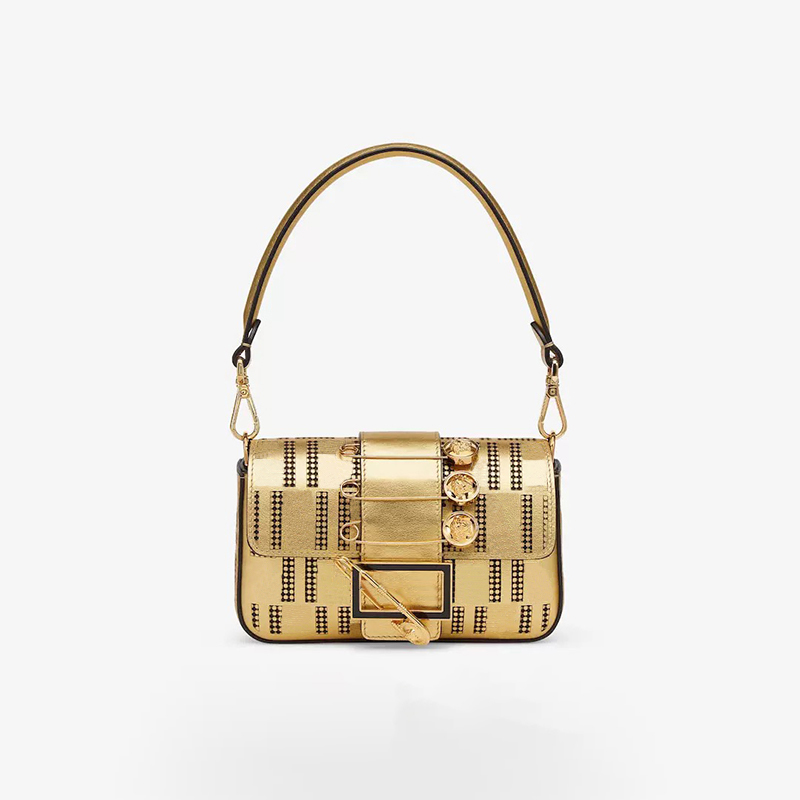 

Baguette Bags Irregular Letters Women Designers Shoulder Bag Fashion Wild Luxurys Messenger Purse High Quality Handbags, Gold