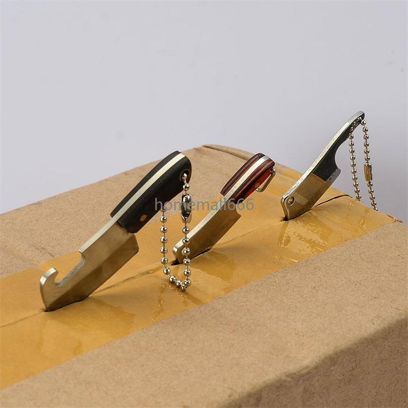 

Mini Kitchen Knife Portable Stainless Steel Knifes Demolition Express Collection Cut Fruit Keychain Ornament Gift AA