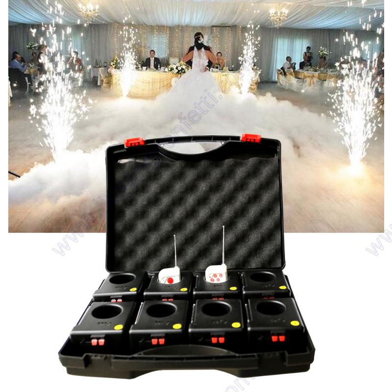 

Party Decoration Dj Wedding Fireworks Sparkler System Wireless Cold Fountain Ignition Pyro Mini Machine Indoor Stage Holiday Event Fx BrideP