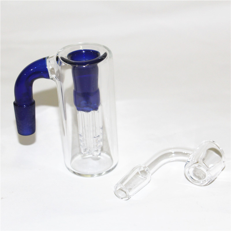 

hookahs Recycler Ash catcher holder 14 mm joint diffused arm tree percolator for Glass Water Bongs Oil Rigs Glass pipes
