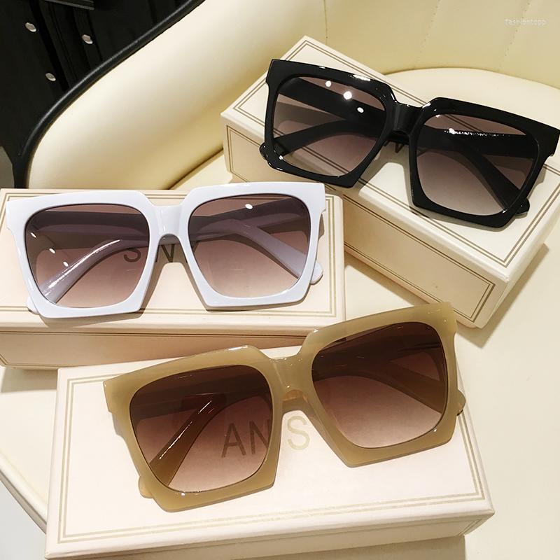 

Sunglasses 2022 Women Plus UV400 Brand Designer High Quality Gradient Sun Glasses Female Oculos With BoxSunglasses