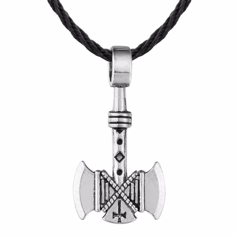 

Pendant Necklaces Nostalgia Axe With Cross Pattern Engraved Slavic Necklace Mens Jewellery Russian AmuletPendant