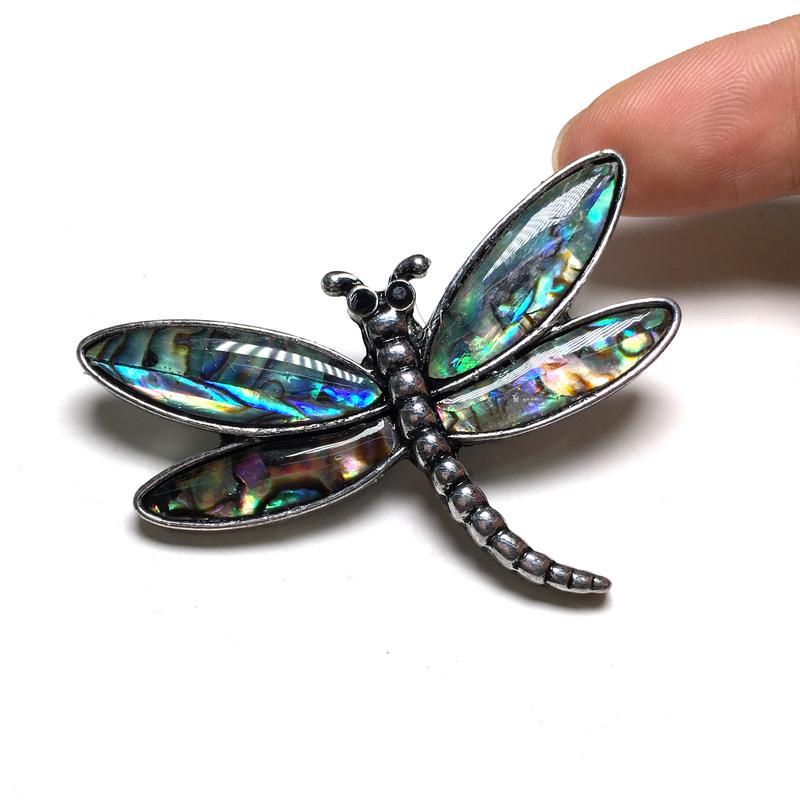 

Pendant Necklaces Fashion Natural Shell Necklace Dragonfly Colorful Mother Of Pearl Charms For Jewelry Making DIY Brooch