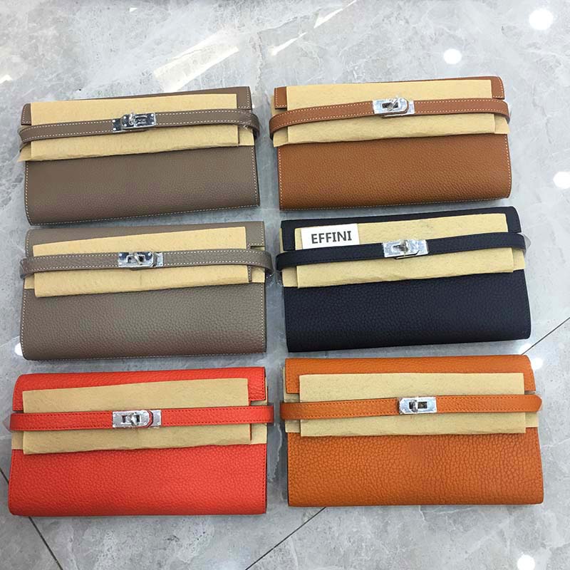 

5A Luxury Designer Clutch Wallet Effini Fashion TOGO Calfskin Leather Wallets Evening Passport Money Bags Handbag Pouch Coin Purse Credit Ca