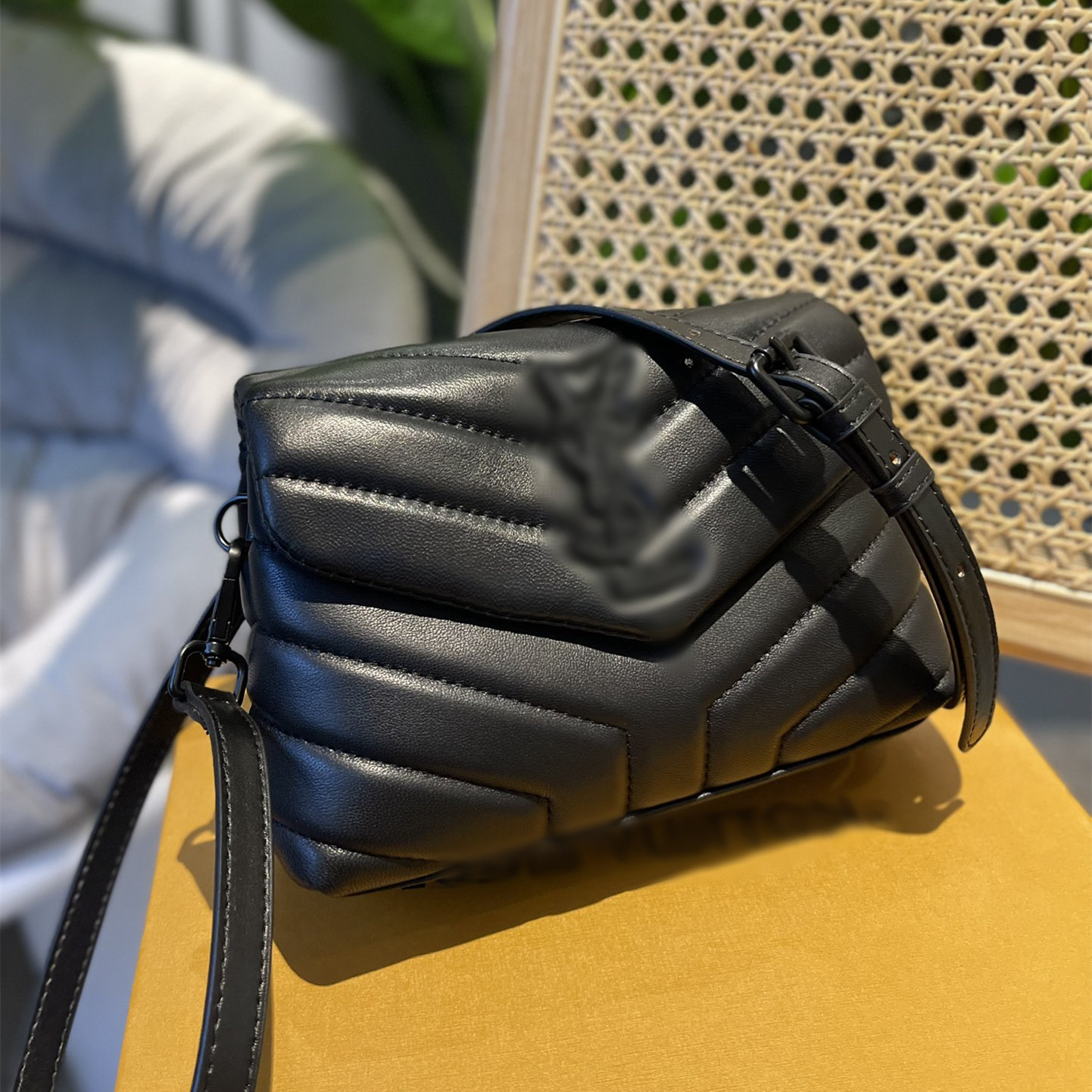 

Loulou Puffer Hardware Women Shoulder Crossbody Bags Cassandra Envelope 21cm MINI Messenger Bag Designer Handbags Lady leather strap Purse, Add box