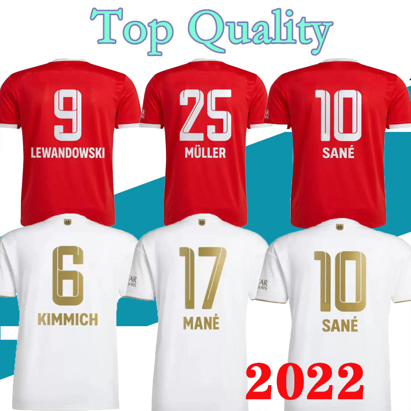 

LEWANDOWSKI soccer jerseys 21 22 23 BAYERN SANE GORETZKA COMAN MULLER DAVIES KIMMICH football shirts Men Kids kit 2022 2023 uniforms TOPs, Fans version