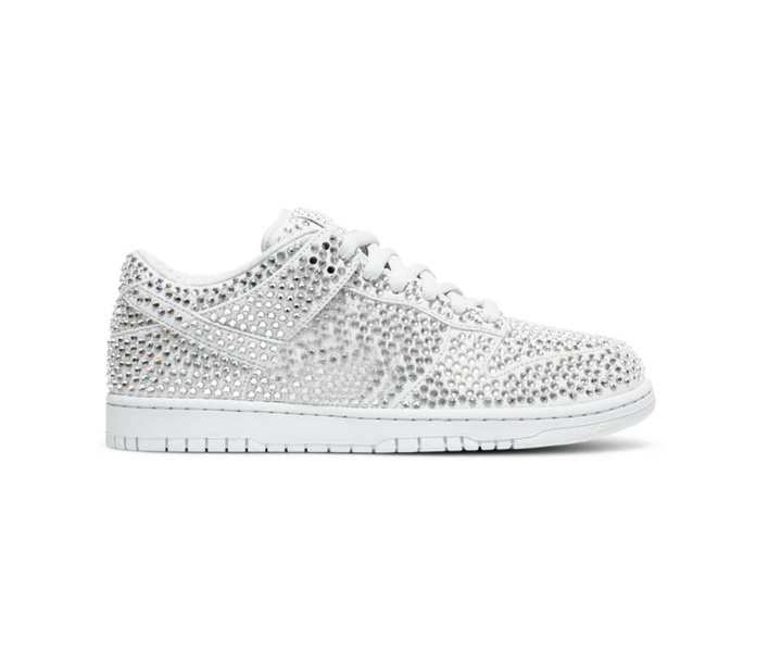 

Designer Shoes Top Quality SB Low Pure Platinum Flat Shoes Mens Market x Swarovski Outdoor Sports Sneakers Size EU36-46
