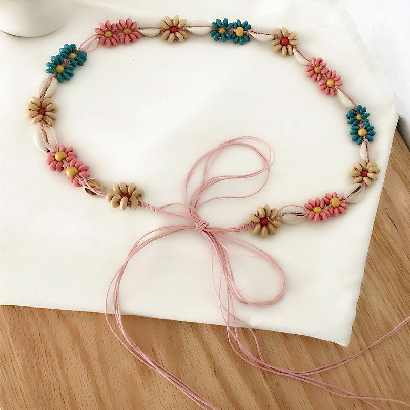 

Belts Thin Braided Women Simple Waist Rope For Dress Corset Belt Waistband Ladies Hip High Retro StrapBelts, Pink