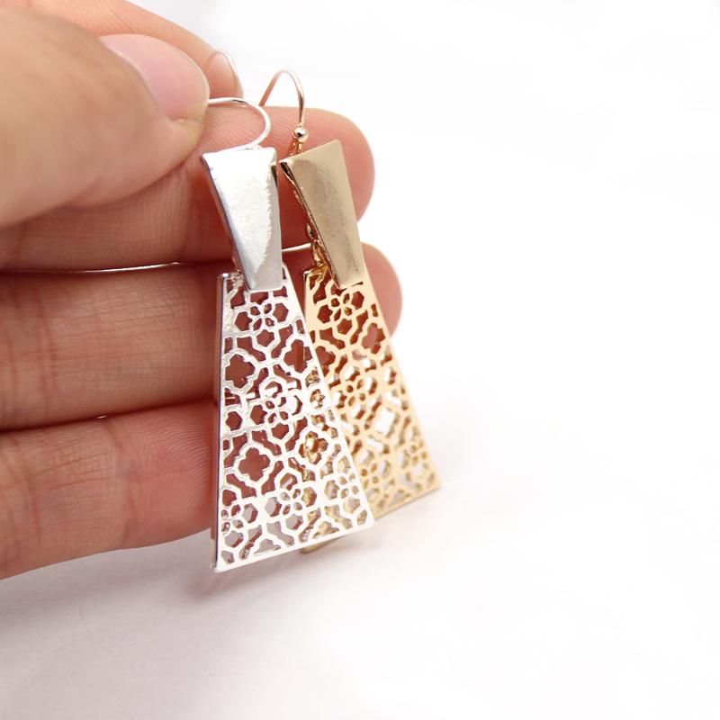 Chandelier en peluche 2022 Spring Summer Filigree Small Trapezoid Moles Oreads High Polish Brand Status Drop