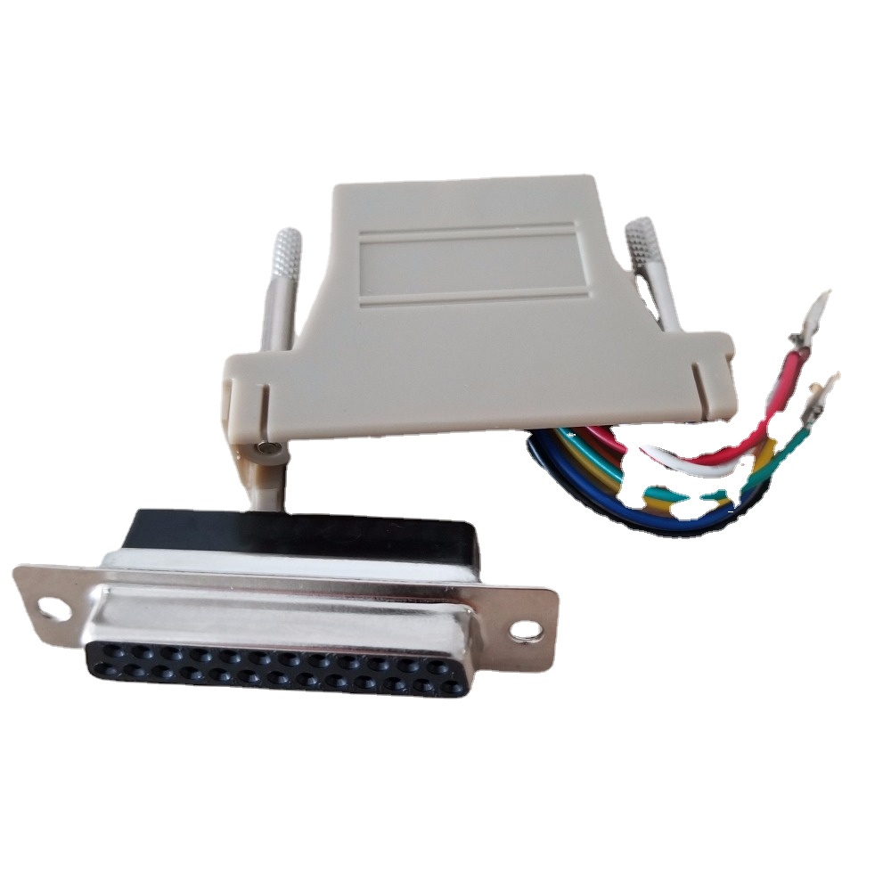RJ45 Network Adapter Female to Parallel Port RS232/DB25 Female Adapter Converter Connector Plug-image-764600267